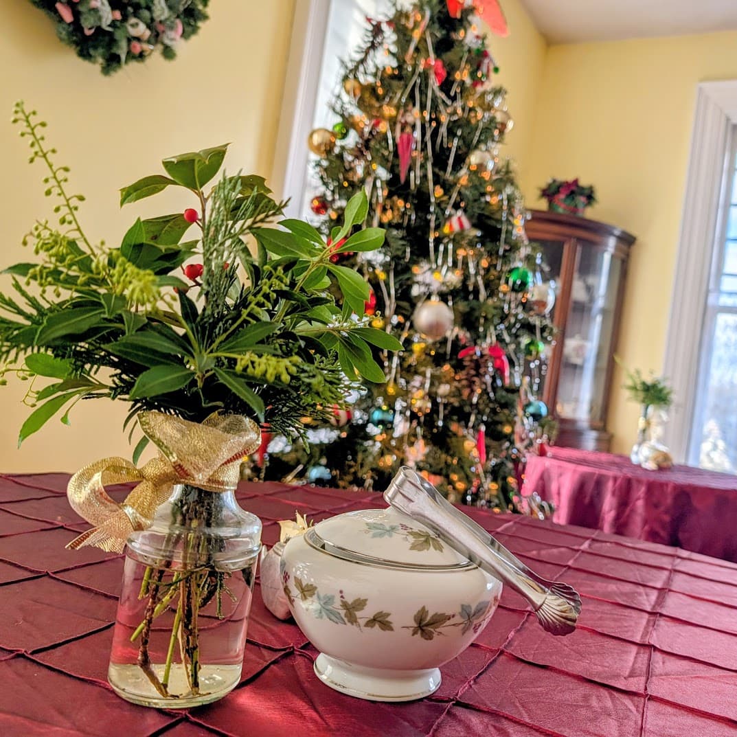 Holiday Christmas afternoon tea celebration