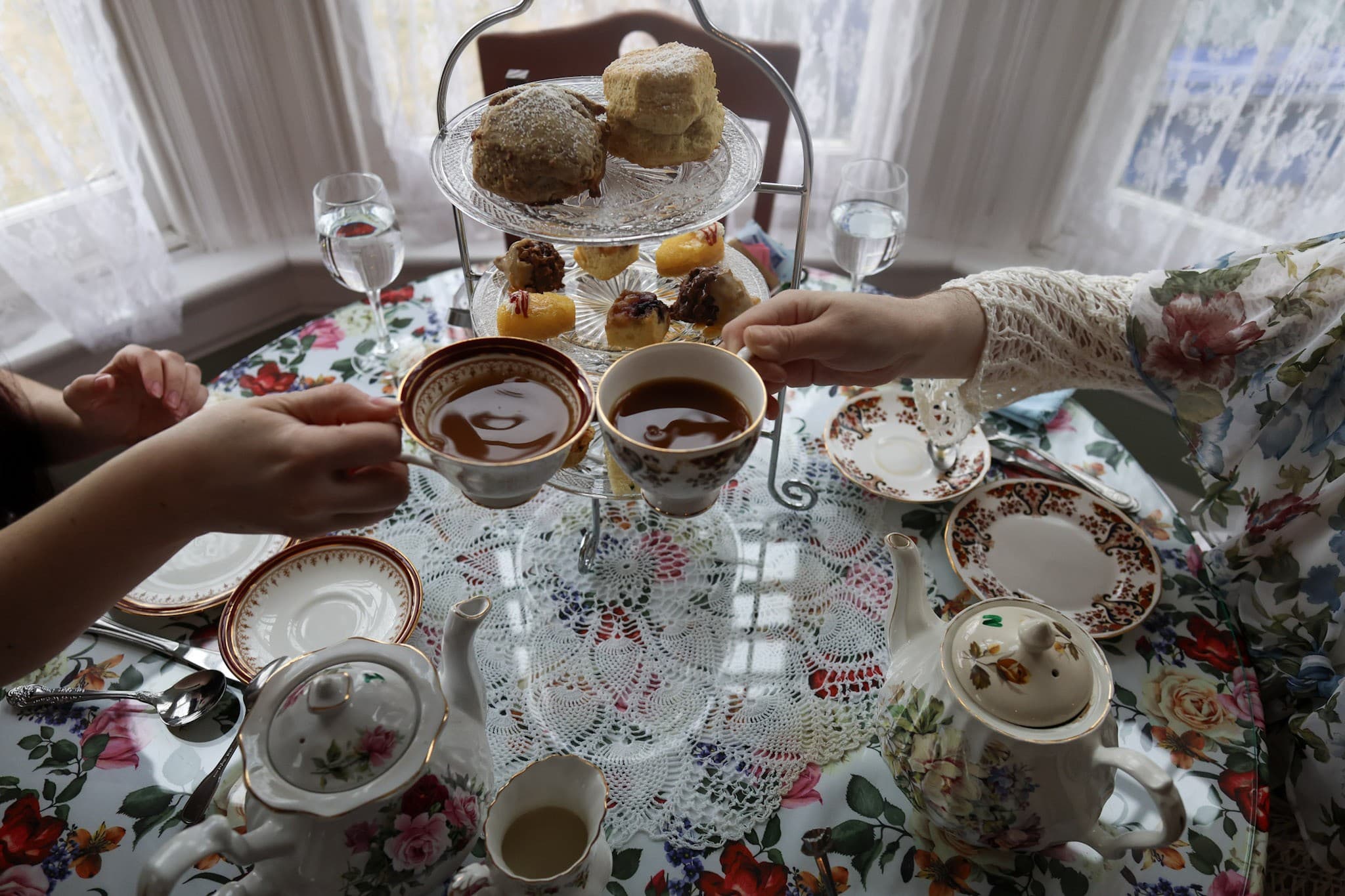 Victorian three-tier afternoon tea service in Delta PA