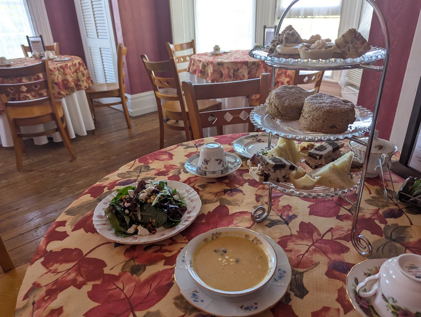 Elegant afternoon tea presentation