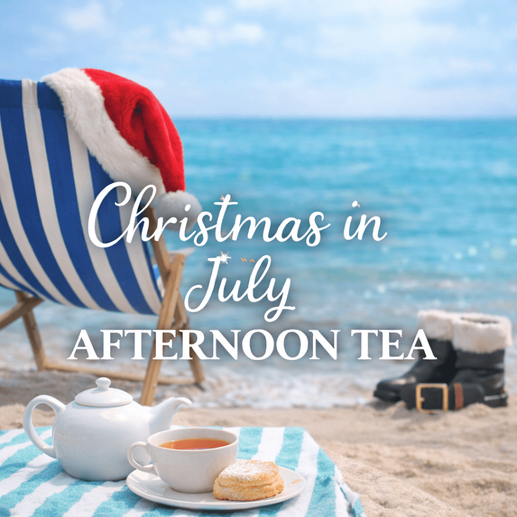 Christmas in July at The Tea Trolley in Delta, PA